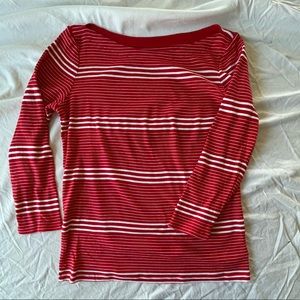 Gap boatneck 3/4 length sleeve shirt size medium